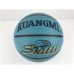 KUANGMI SKILLS Teal Basketball Composite‎ Leather Outdoor Indoor Size 5 - 27.5"